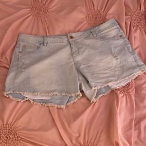 Light Blue Denim Shorts
